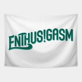 Enthusigasm Podcast Typographic Logo Tapestry