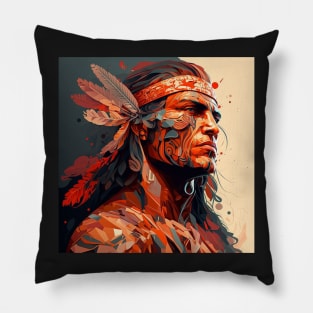 Brave Apache Pillow