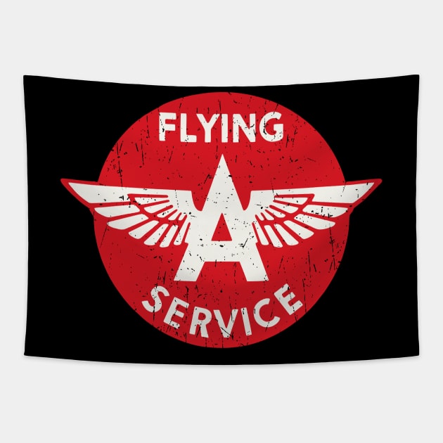 flying a service Tapestry by small alley co