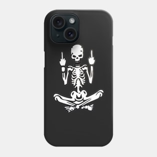 Skeleton Middle Fingers Phone Case