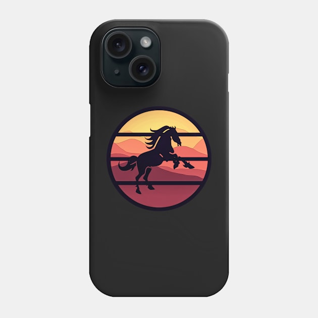 Wild Horse Sunset Phone Case by CANJ72