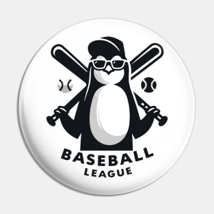 Penguin Baseball Tribute - Penguin Baseball League Pin