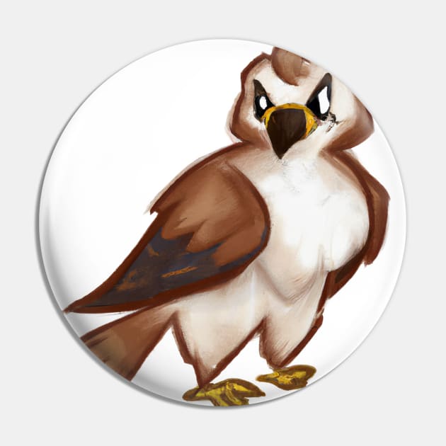 Cute Buzzard Drawing Pin by Play Zoo