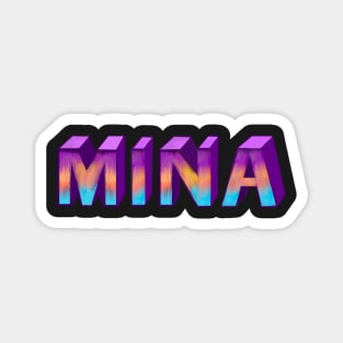 Top 10 best personalised gifts 2022  - Mina version2 - personalised,personalized custom name in ombre Magnet