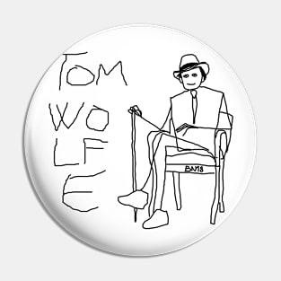 Portrait of a journalist and writer by BN18 Pin