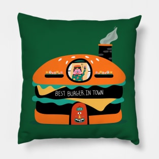 Best Burger In Town Resturant Pillow