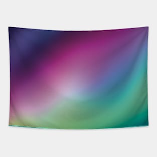 Minimalist Teal Purple Nature Aurora Borealis Northern Lights Tapestry