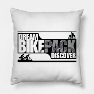 Dream Bikepack Discover Grey on Light Color Pillow