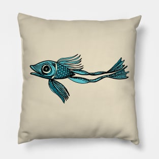 amphibian fish the missing part Pillow