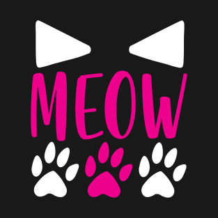 Meow Funny Cat Gift T-Shirt