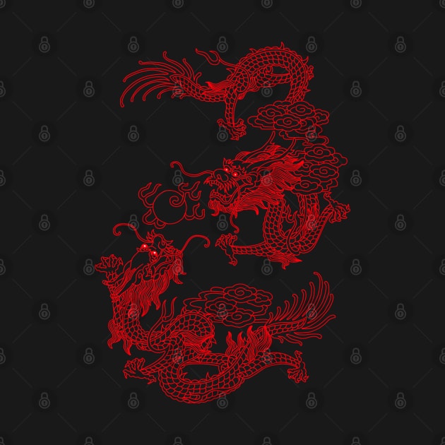 Chinese dragons by SURET