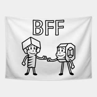 Nut and Bolt Fist Bump | Best Friends Forever Tapestry