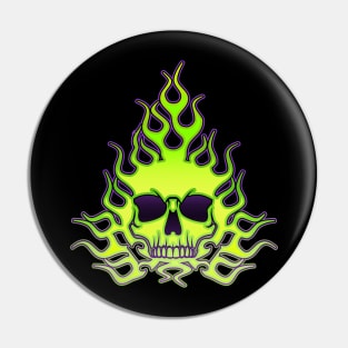 Flamin' Skeletor Pin