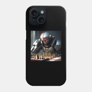 Humanoid robot playing chess Phone Case