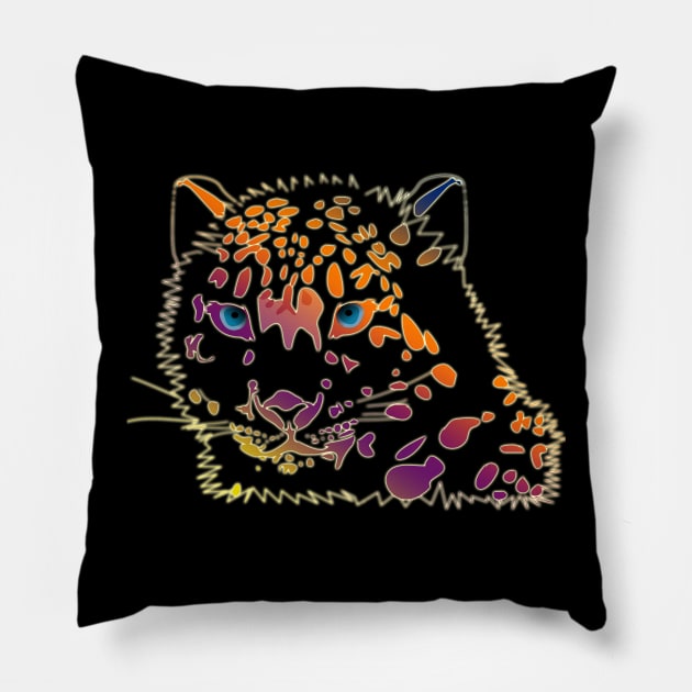 Leopard Pillow by hudayadi