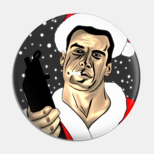 Santa John Mcclane Die Hard Movie Pin