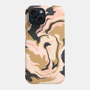 Pink and black marbling 101 Phone Case