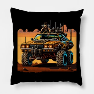 Post Apocalyptic Road Trip Pillow