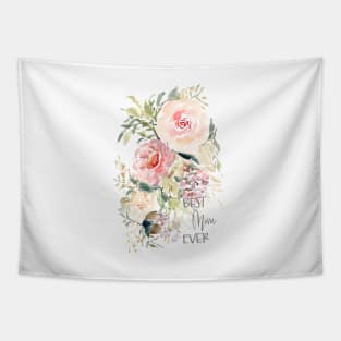 Best mom ever watercolor florals Tapestry