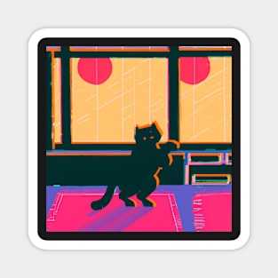 lofi cat Magnet