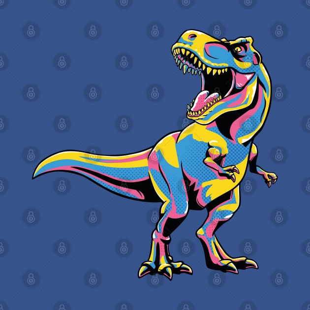 Pop Art Dinosaur by GoshWow 