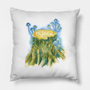 Mushroom Tree Stump Pillow