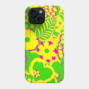 Psychedelic Summer Flowers Phone Case