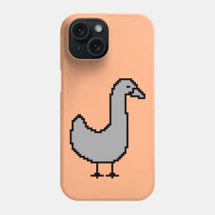 Cute Gray Goose Pixelart Phone Case