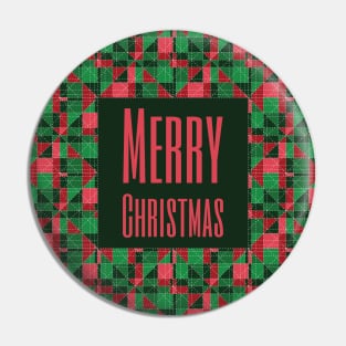 Merry Christmas pattern Pin