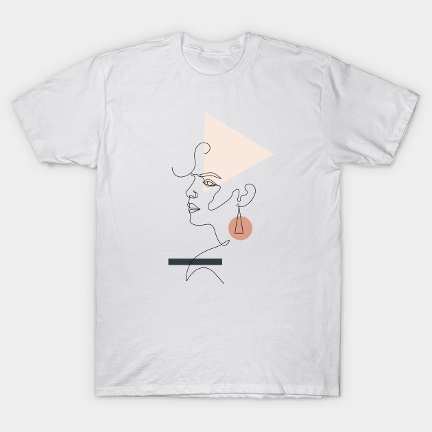 Discover Geometric girl - Minimalist - T-Shirt