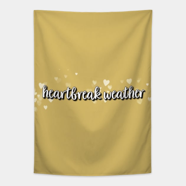 Heartbreak Weather - yellow Tapestry by Narrie