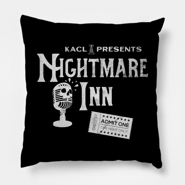 Nightmare Inn Vintage Version Pillow by machmigo