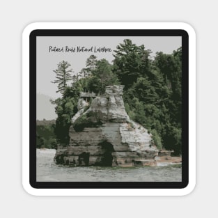 Pictured Rocks Sticker 2 Magnet