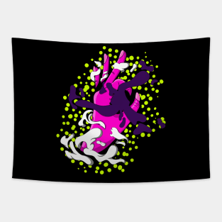 Blackhole Hand Fantasy Illustration Tapestry