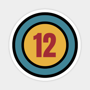 The Number 12 - twelve - twelfth Magnet