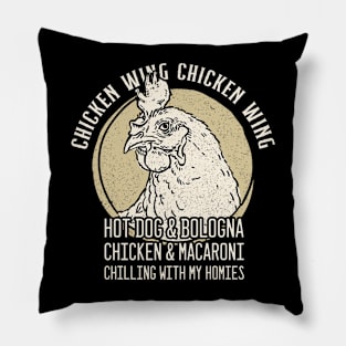 Chicken Wing Chicken Wing Hot Dog And Bologna Pillow