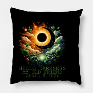 St.Patricks day solar eclipse april 08 2024 Pillow