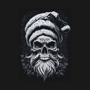 Santa black and white head T-Shirt