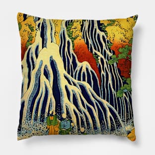 The Great Waterfall Japanese painting Pillow