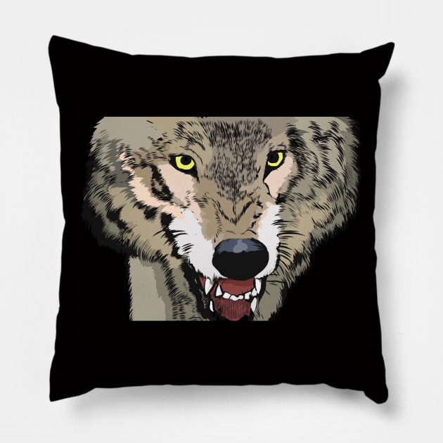 Hunter II Pillow by Sirenarts