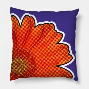 Gerbera flower pop art Pillow