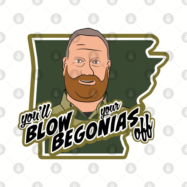 Chief Bradley Taylor You’ll BLOW your begonias OFF oplive on patrol live op nation SHIRT HAT MUG STICKER by cloudhiker