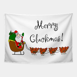 Merry Cluckmas Tapestry