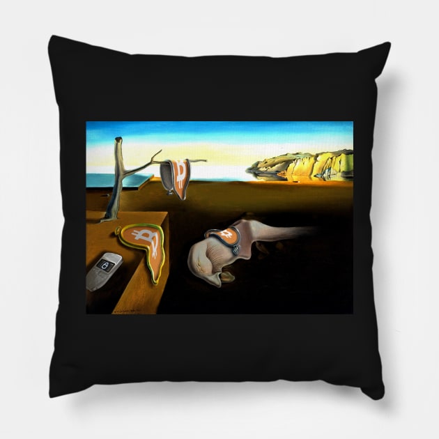 The Persistence of Bitcoin Pillow by phneep