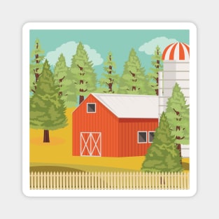 Fall Farm Magnet