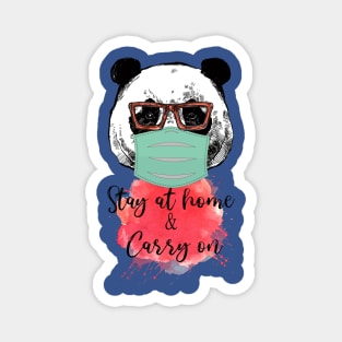 Stay at Home & Carry on Edit Magnet