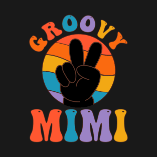 Vintage Groovy Mimi Peace Sign Love Hippie T-Shirt