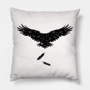 Inktober 21 - Day 5 - Raven Pillow