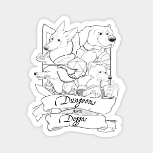 Dungeons and Doggos Emblem Magnet