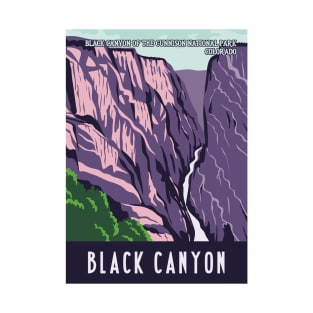 WPA Poster of Black Canyon of the Gunnison National Park Colorado, USA T-Shirt